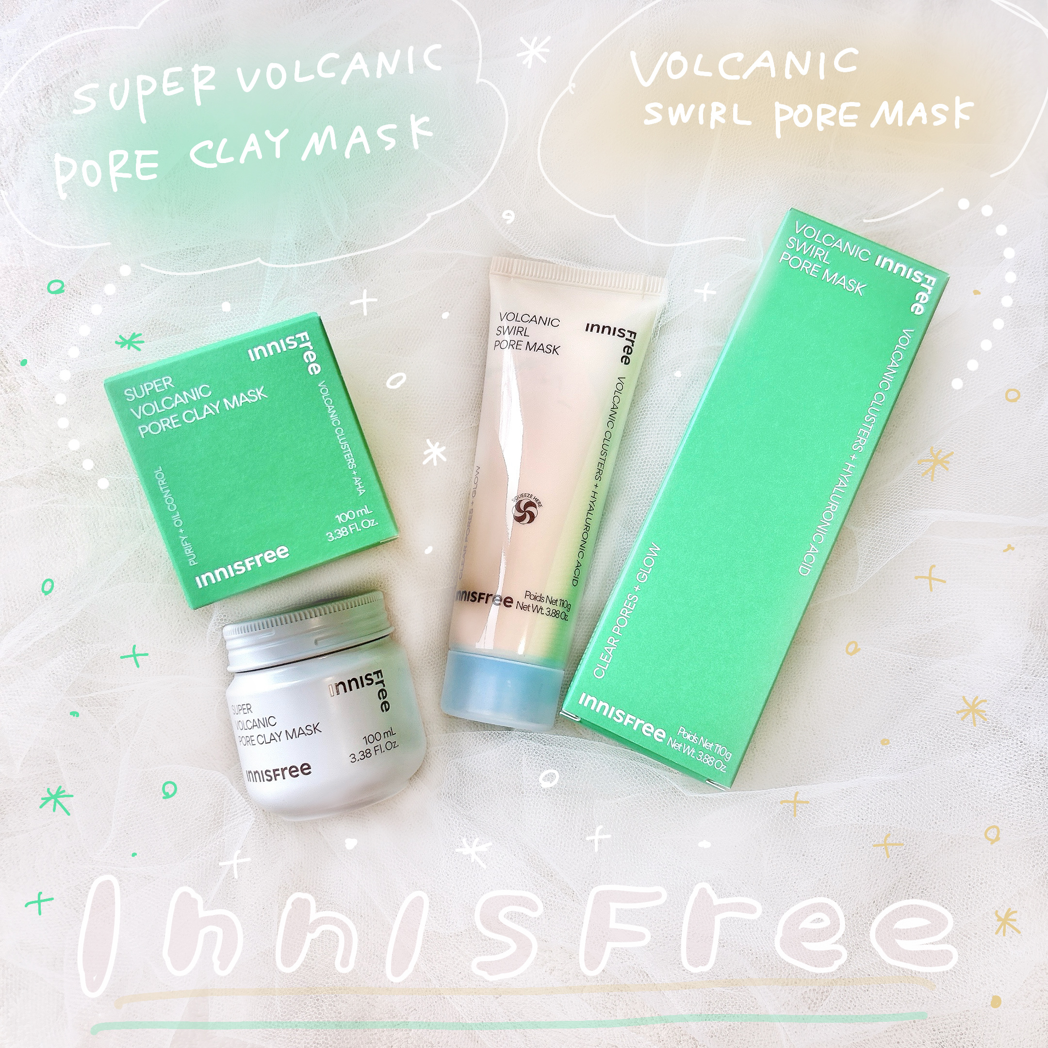スーパーヴォルカニック　ポア　クレイマスク/innisfree/洗い流すパック・マスクを使ったクチコミ（1枚目）