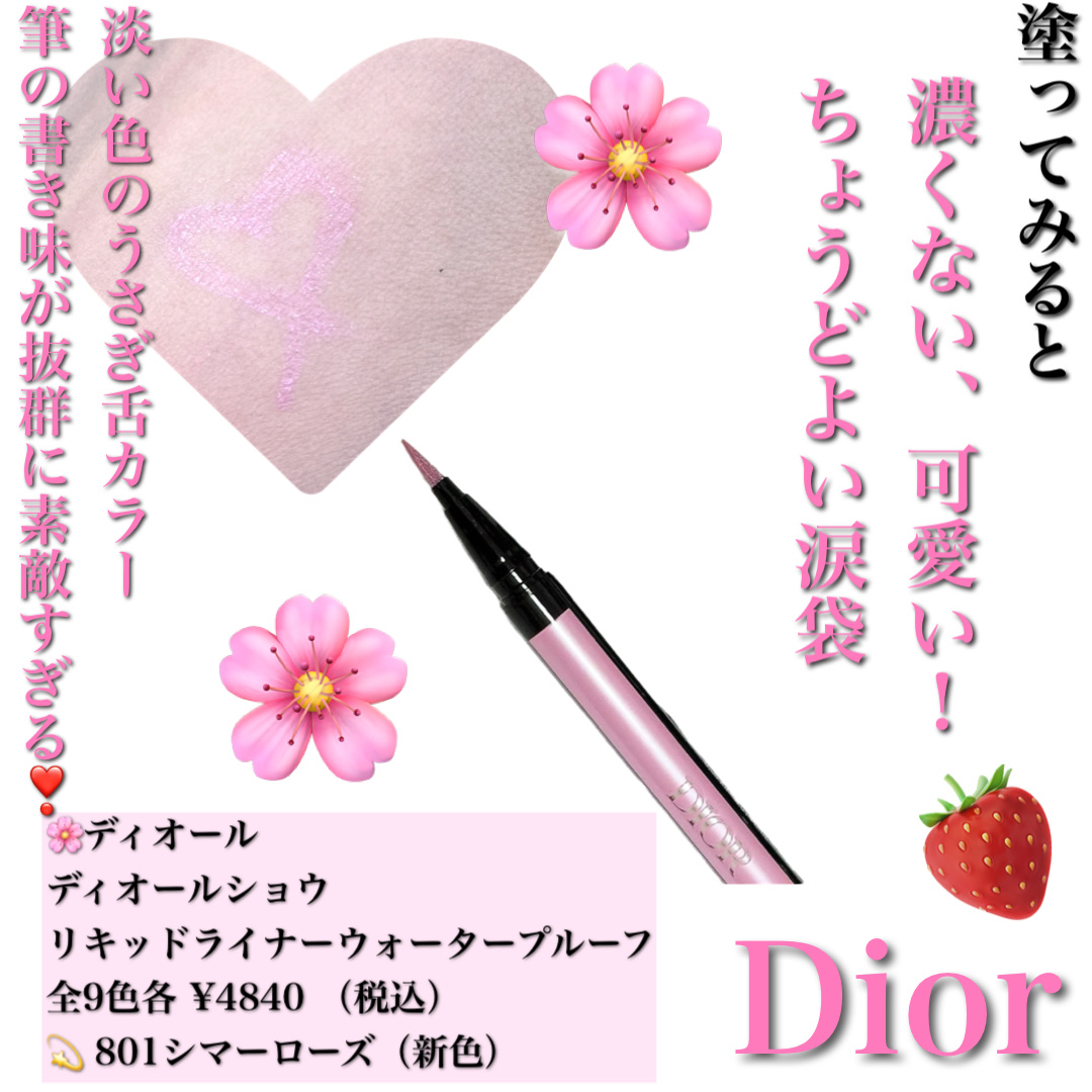 ディオールショウ リキッド ライナー ウォータープルーフ/Dior/リキッドアイライナーを使ったクチコミ（3枚目）