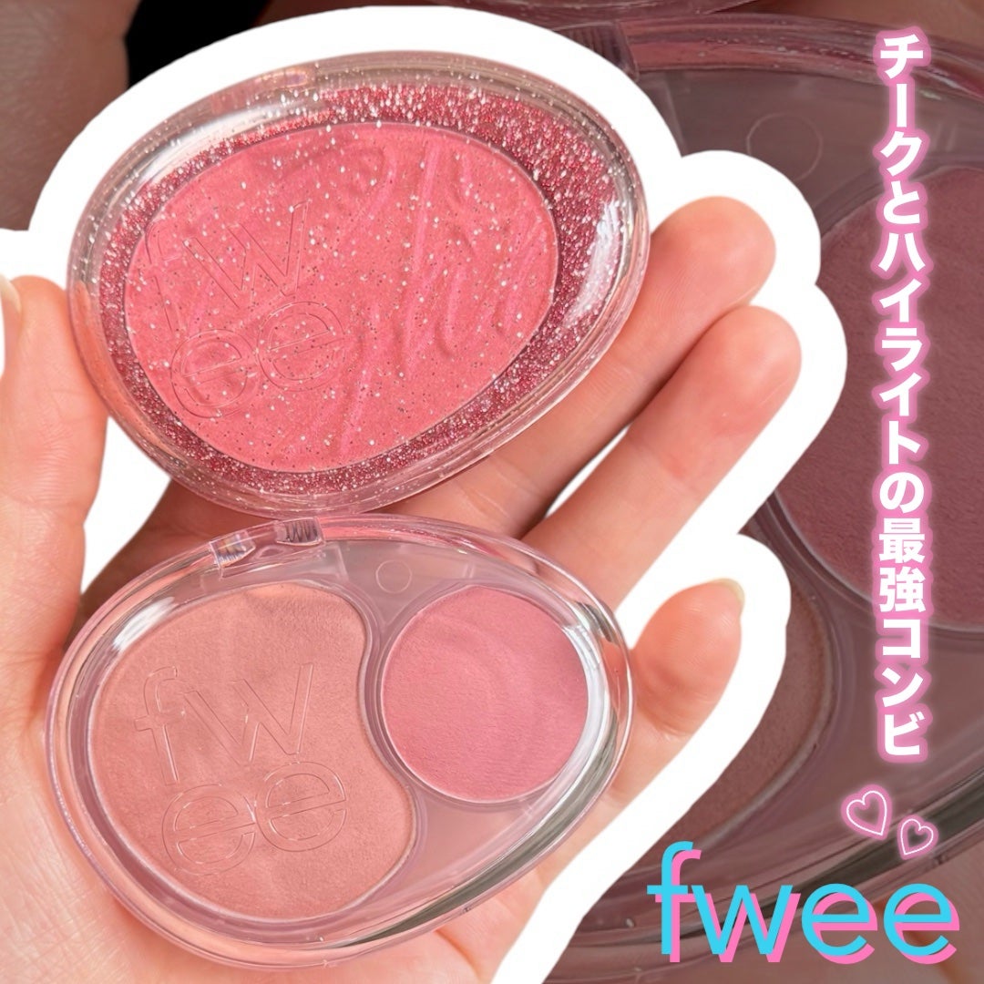 デュアルチークメロウ/fwee/ジェル・クリームチークを使ったクチコミ(1枚目)