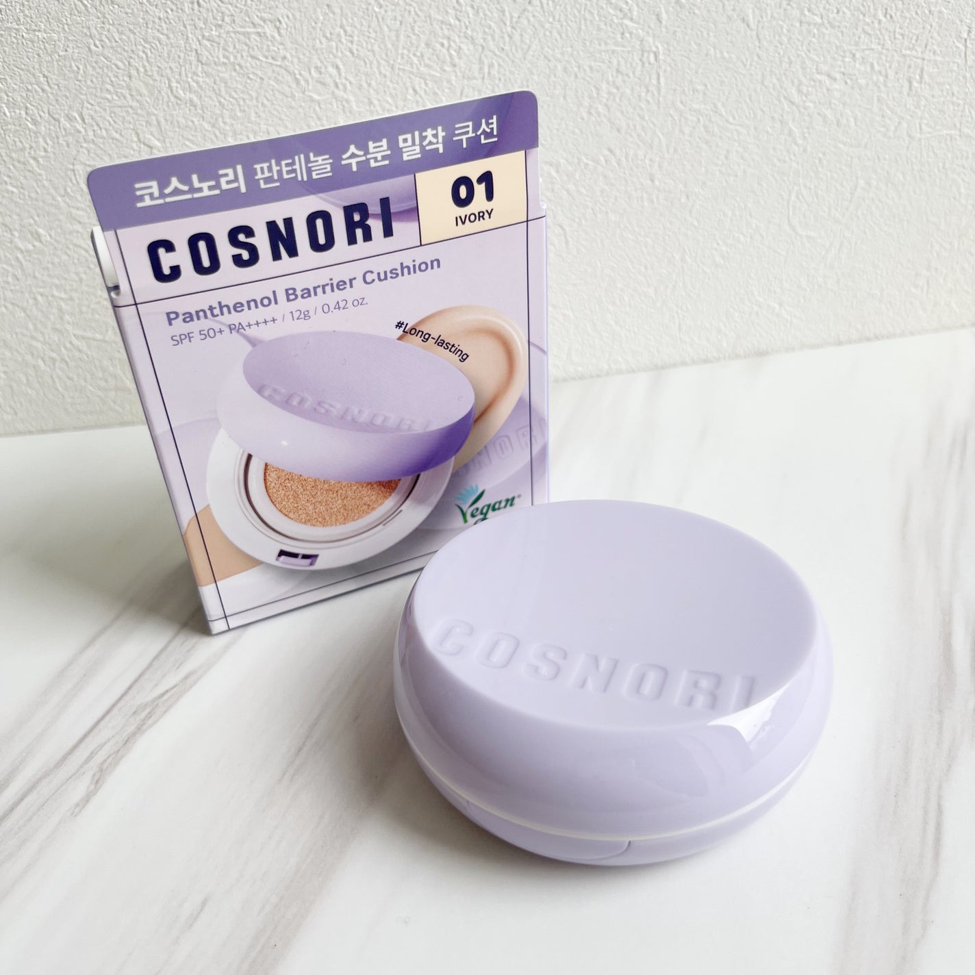 パンテノールバリアクッション/COSNORI/クッションファンデーションを使ったクチコミ(1枚目)