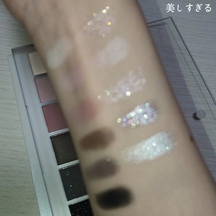 12 Shades Eyeshadow Palette/Joocyee/パウダーアイシャドウを使ったクチコミ(4枚目)