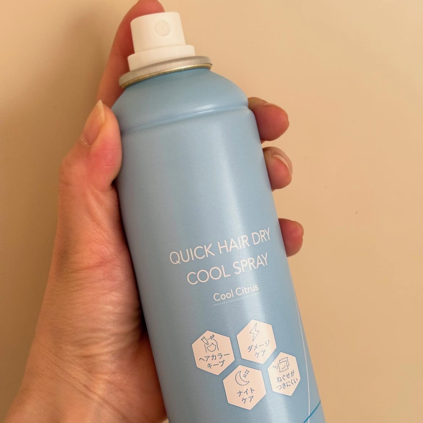 スキューズミー クイックヘアドライクールスプレー クールシトラスの香り/スキューズミー/ヘアスプレーを使ったクチコミ（3枚目）