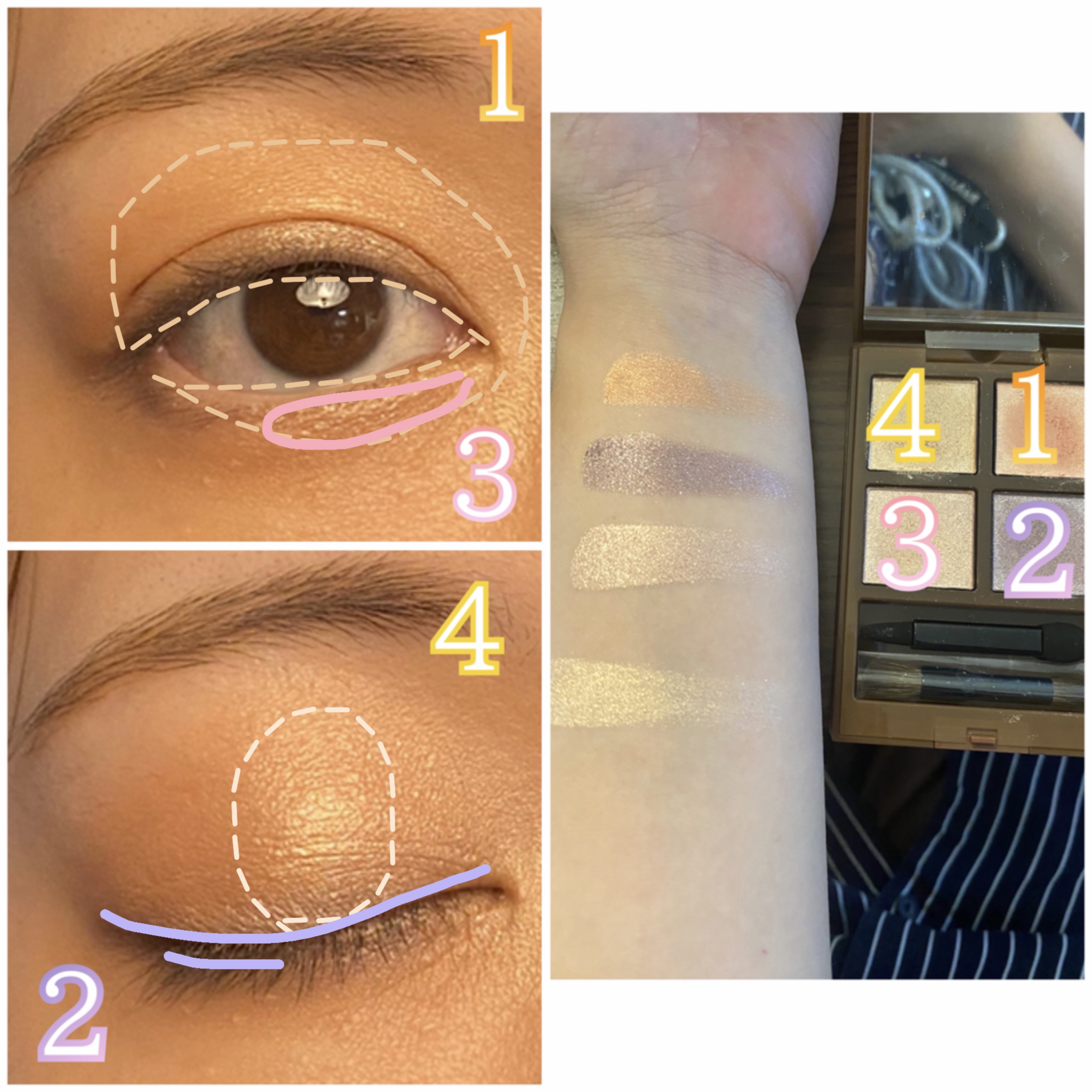 アディクション ホリデーアディクション アイシャドウ パレット + “スルー ザ グラス”/ADDICTION/アイシャドウパレットを使ったクチコミ（3枚目）