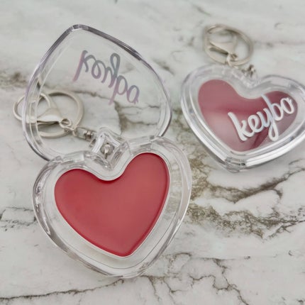 ハートキーリング リップ&チーク/keybo/口紅を使ったクチコミ(1枚目)