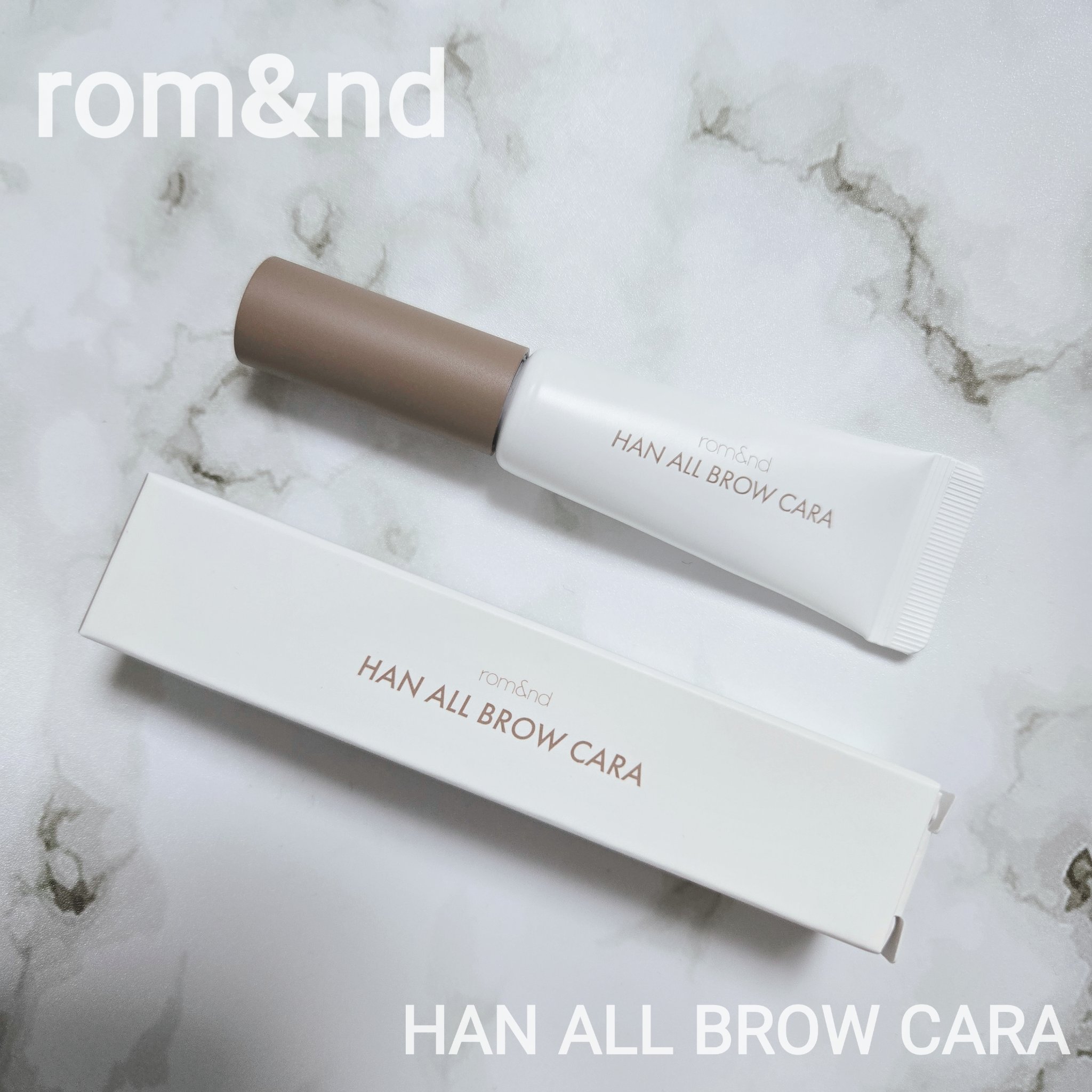 ハンオールブロウカラ/rom&nd/眉マスカラを使ったクチコミ（1枚目）