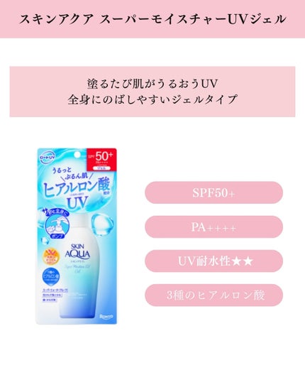 モイスチャージェル/スキンアクア/日焼け止めジェルを使ったクチコミ(2枚目)