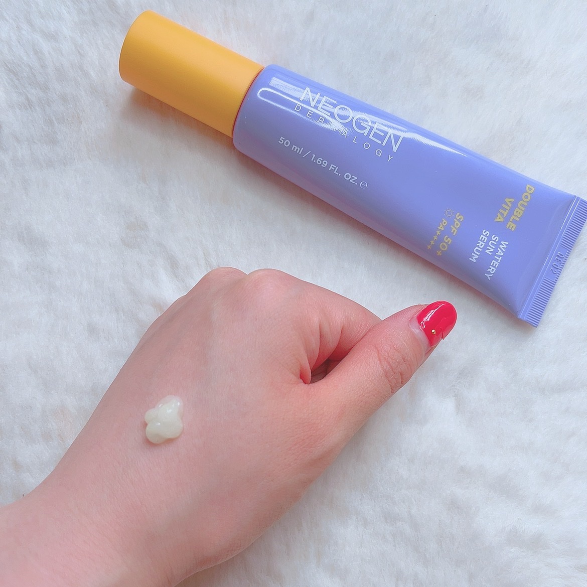 ダブルビダウォータリーサンセラム/NEOGEN/日焼け止めジェルを使ったクチコミ（2枚目）