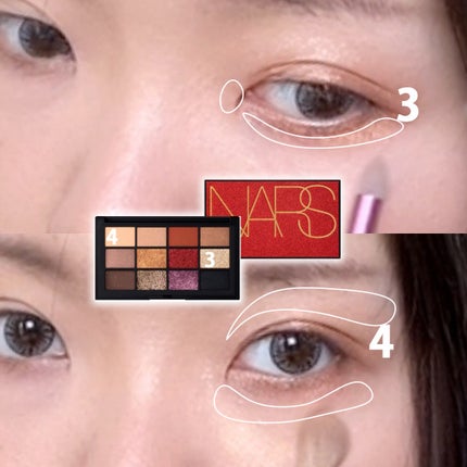 インフェルノ アイシャドーパレット/NARS/アイシャドウパレットを使ったクチコミ(8枚目)