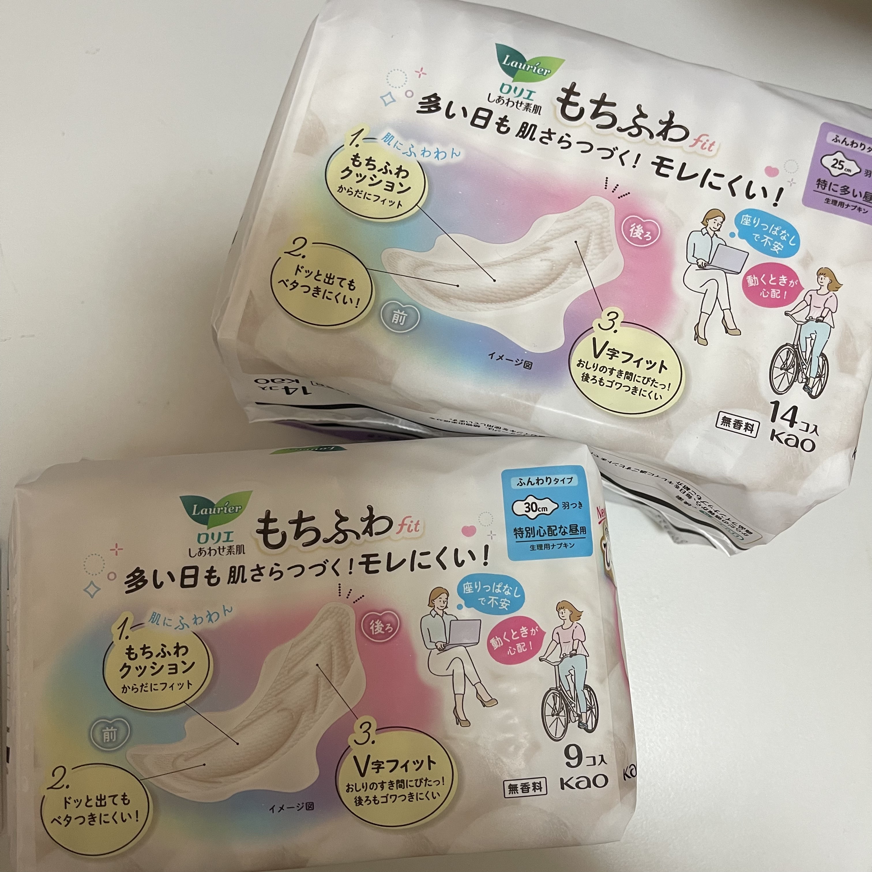 ロリエ もちふわ fit 25cm 羽つき 14コ入 (医薬部外品 )/ロリエ/ナプキンを使ったクチコミ（2枚目）