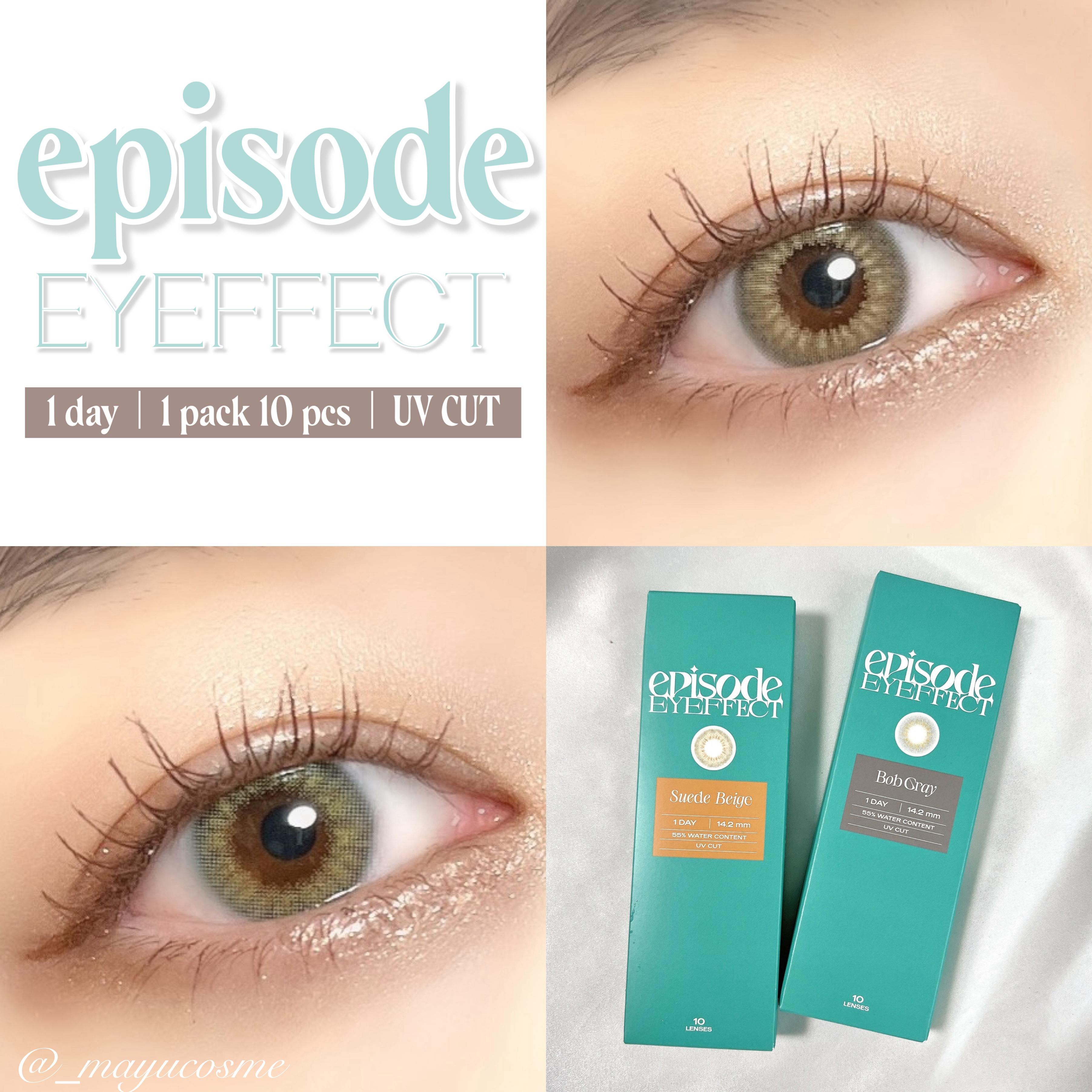 エピソード アイフェクト 1day/pia/ワンデー（１DAY）カラコンを使ったクチコミ（1枚目）