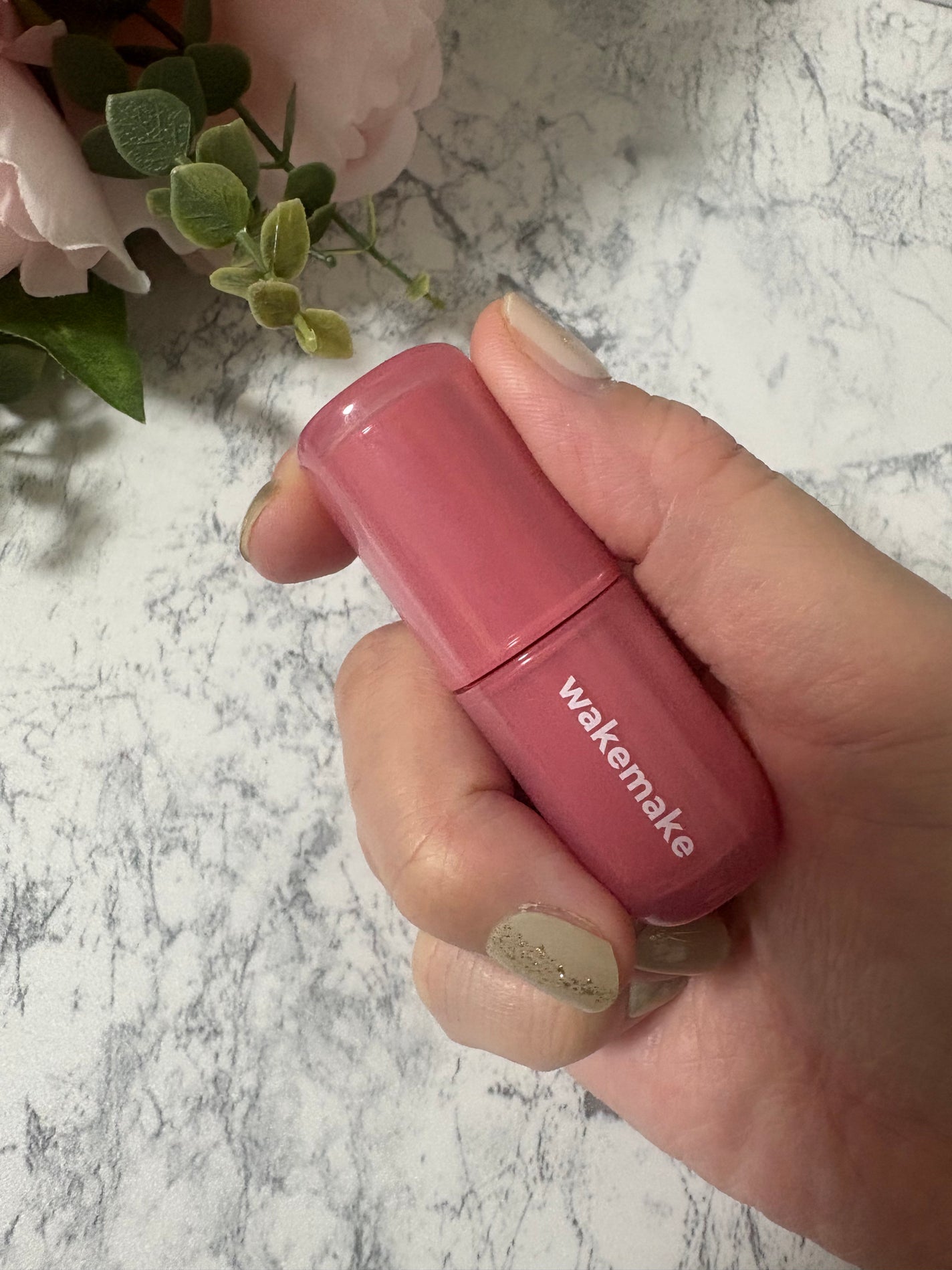 ウォータフルグロウティント/wakemake/リップティントを使ったクチコミ(2枚目)