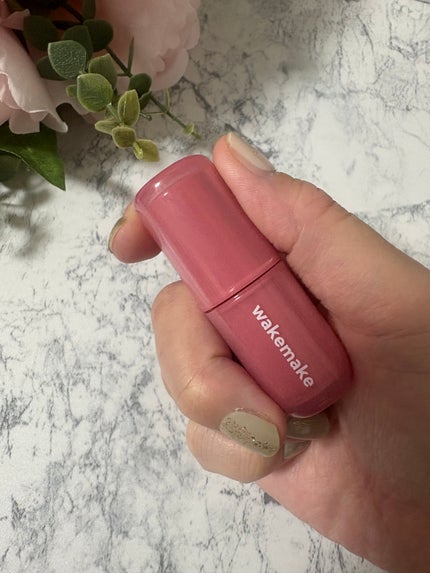 ウォータフルグロウティント/wakemake/リップティントを使ったクチコミ(2枚目)