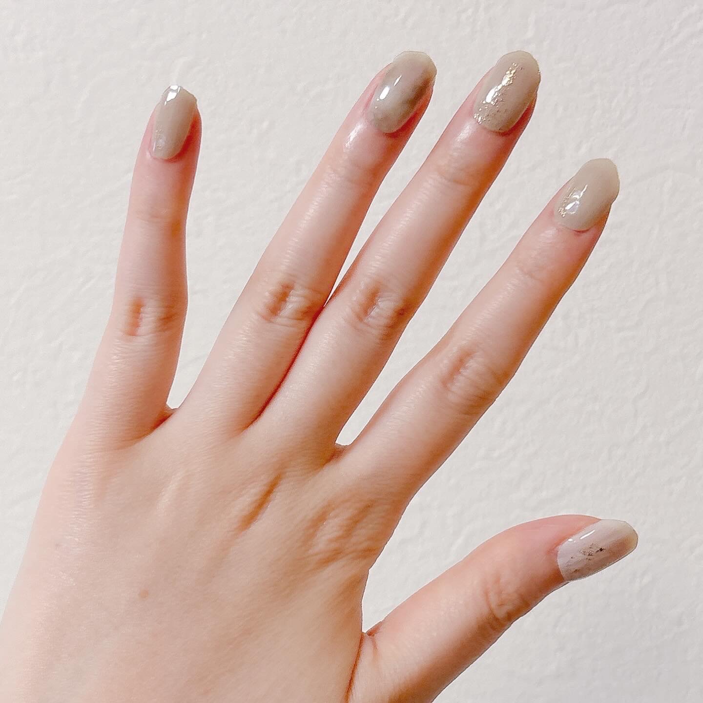 セミキュアジェルネイル（ハンド）/ohora/ネイルシールを使ったクチコミ（3枚目）