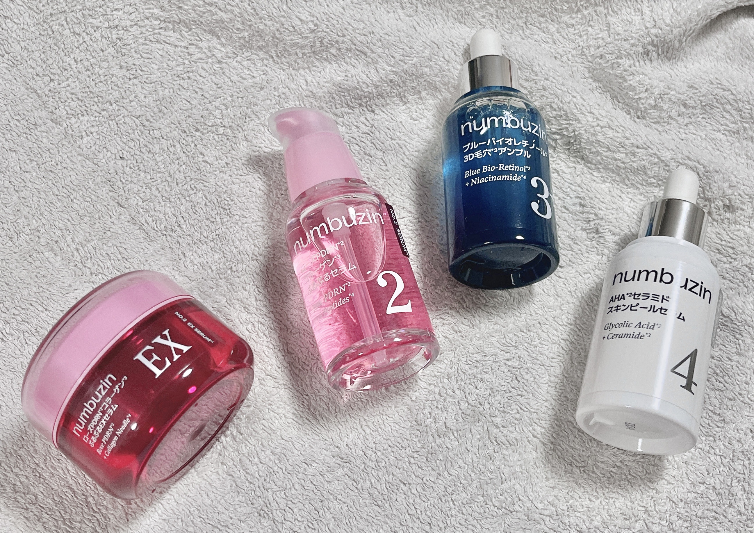 2番 ローズPDRNコラーゲンぷるぷるEXセラム/numbuzin/美容液を使ったクチコミ（3枚目）