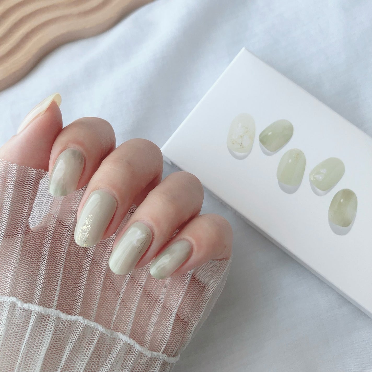 セミキュアジェルネイル(ハンド)/ohora/ネイルシールを使ったクチコミ(5枚目)