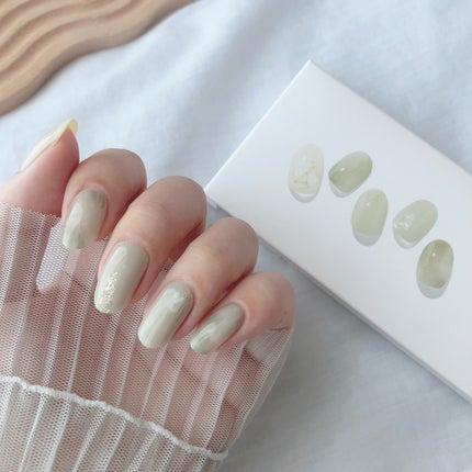 セミキュアジェルネイル(ハンド)/ohora/ネイルシールを使ったクチコミ(5枚目)