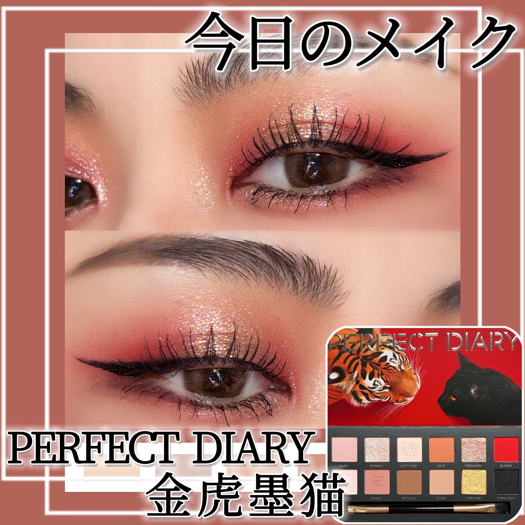 エクスプローラ12色 動物アイシャドウパレット/PERFECT DIARY/アイシャドウパレットを使ったクチコミ（1枚目）