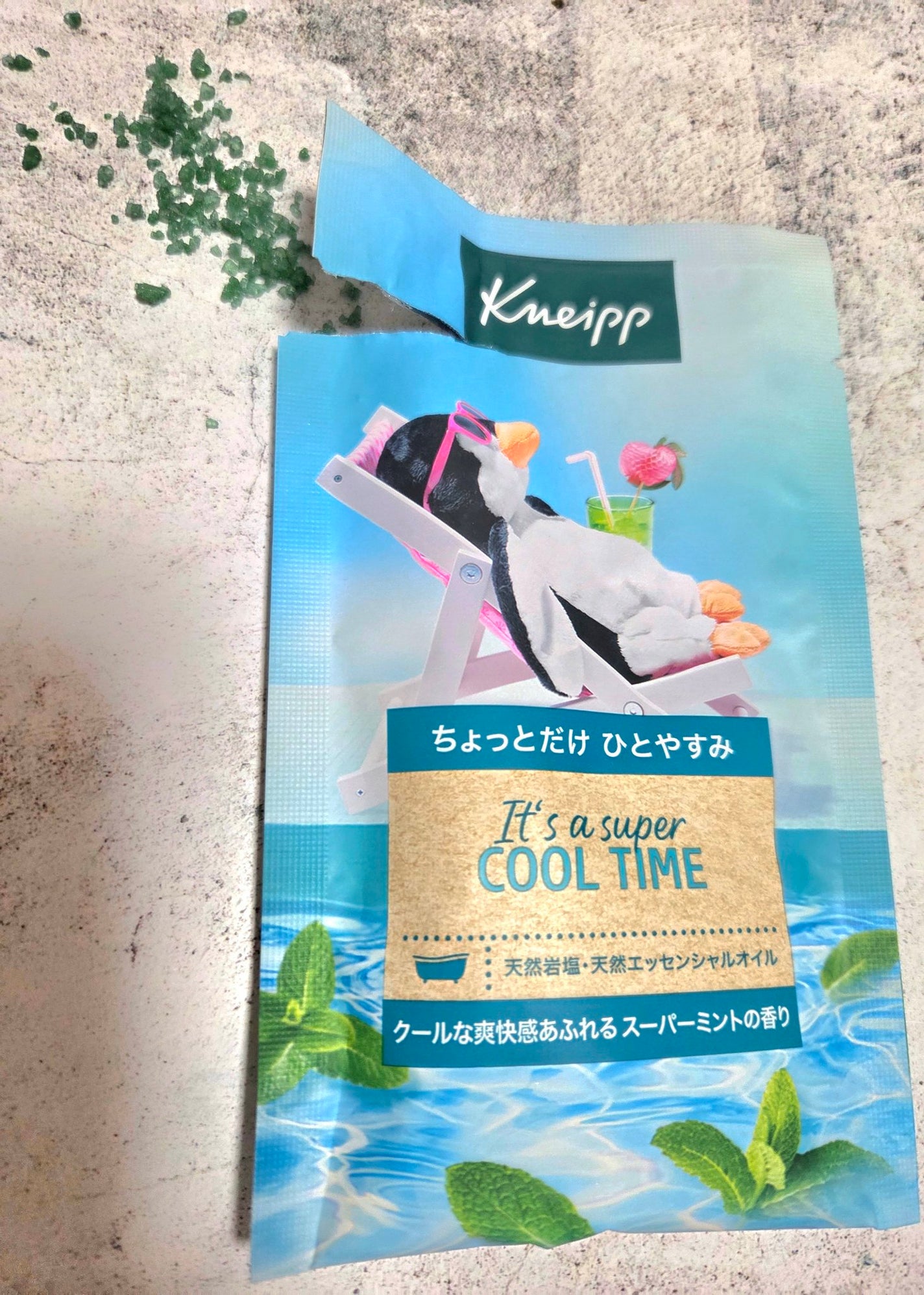 クナイプ バスソルト スーパーミントの香り/クナイプ/無機塩系入浴剤を使ったクチコミ(2枚目)