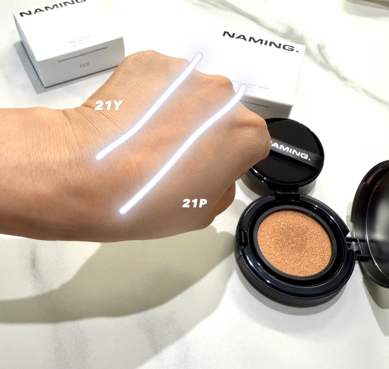 ネーミング レイヤード フィットクッション/NAMING./クッションファンデーションを使ったクチコミ（3枚目）
