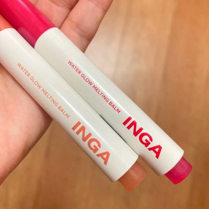 ウォーターグローメルティングバーム 02 ピーチジュース(Peach Juice)/INGA/口紅の画像