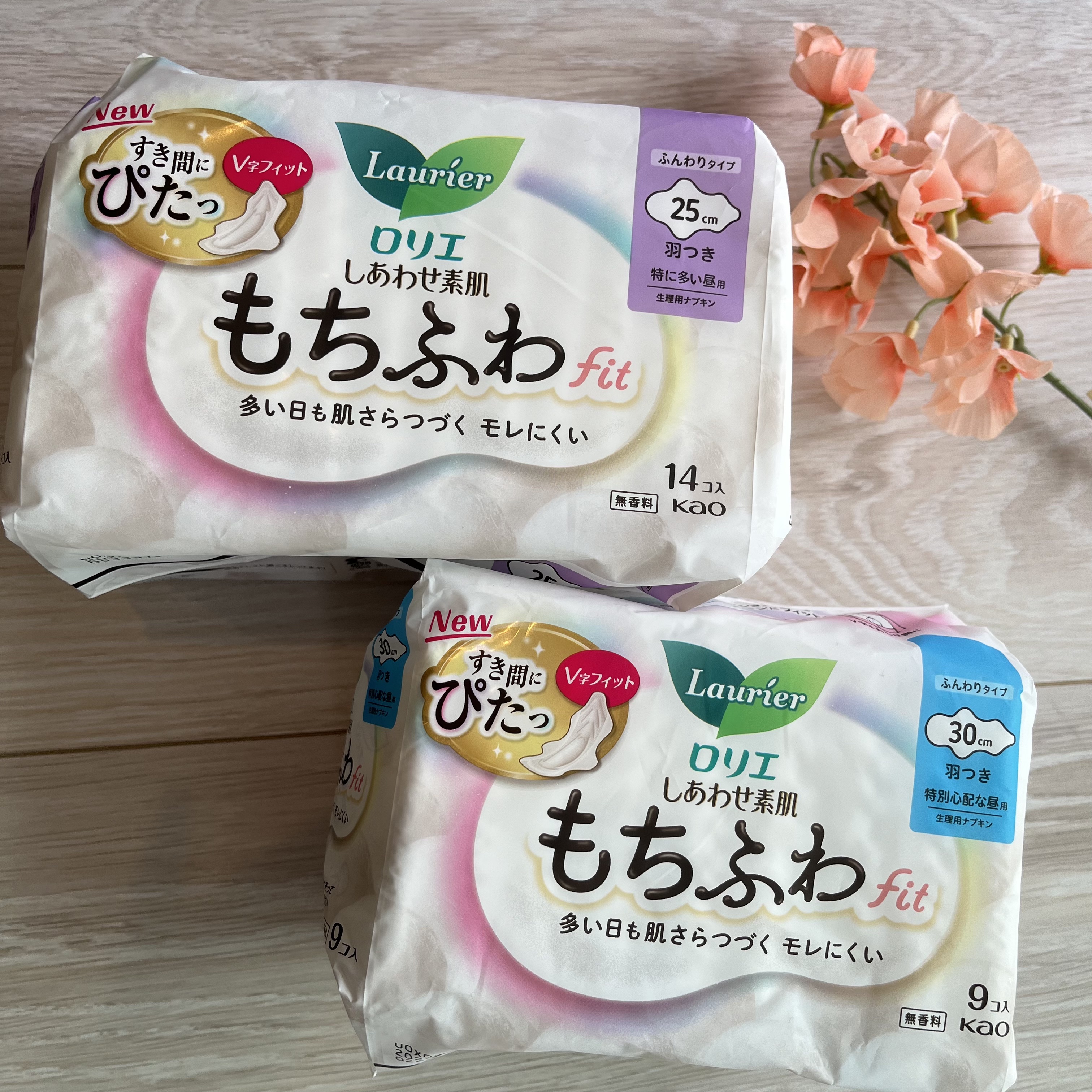 ロリエ もちふわ fit 25cm 羽つき 14コ入 (医薬部外品 )/ロリエ/ナプキンを使ったクチコミ（2枚目）