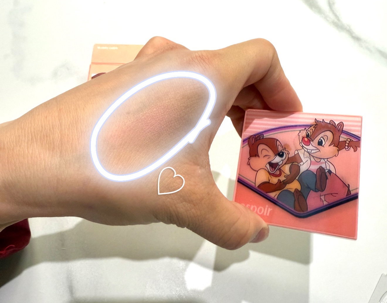 ブラリーチーク(ディズニーエディション)/espoir/チークを使ったクチコミ（3枚目）