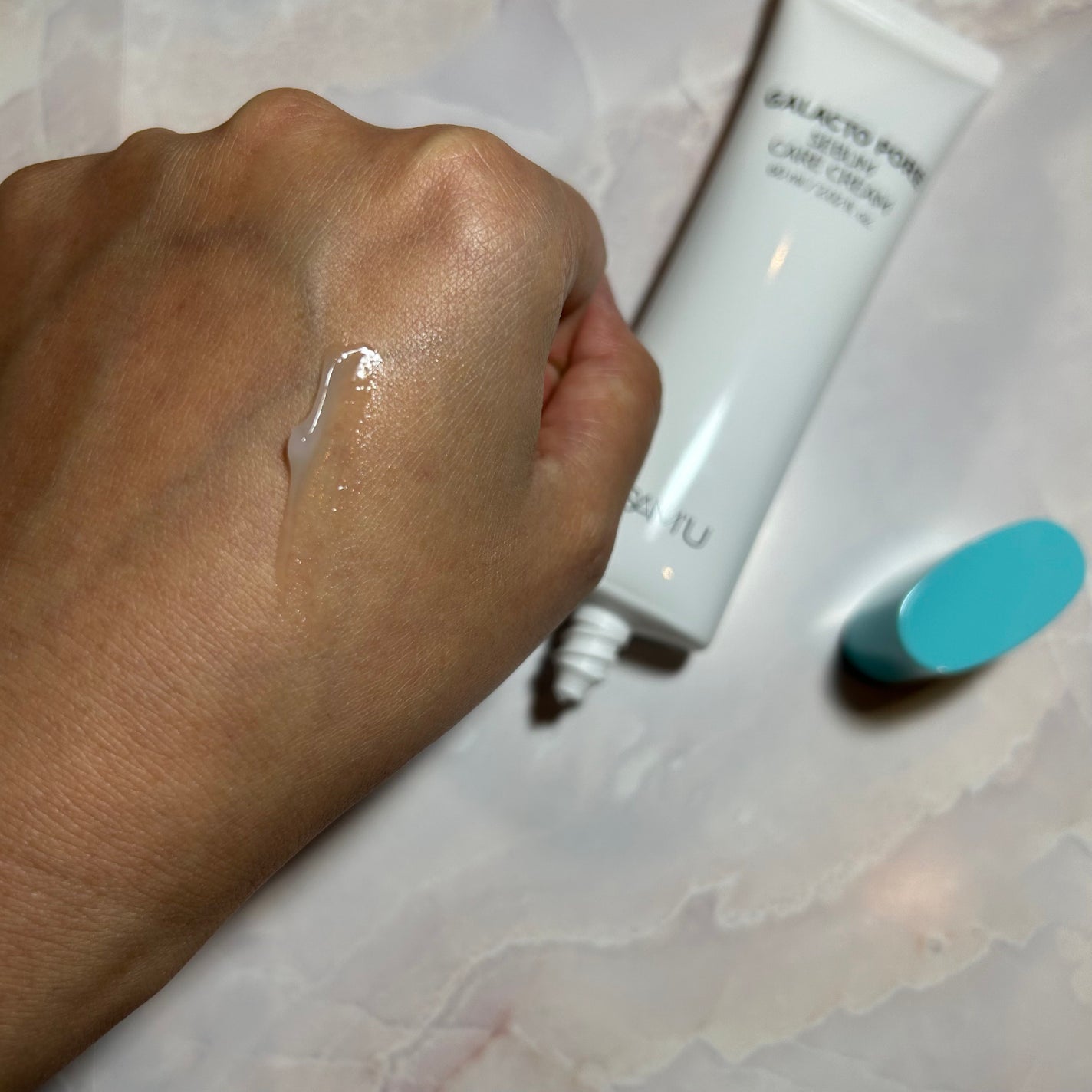 サミュ ガラクトポア セバムケアクリーム/SAM'U/フェイスクリームを使ったクチコミ(2枚目)