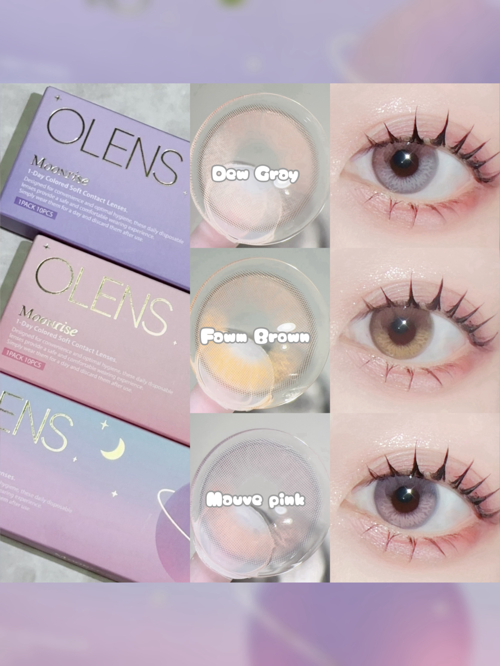 Moonrise 1day/OLENS/ワンデー（１DAY）カラコンを使ったクチコミ（2枚目）