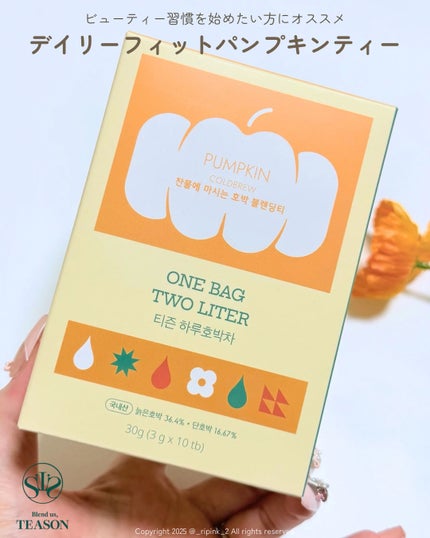 デイリーフィット パンプキンティー/TEASON/美容ドリンクを使ったクチコミ(2枚目)