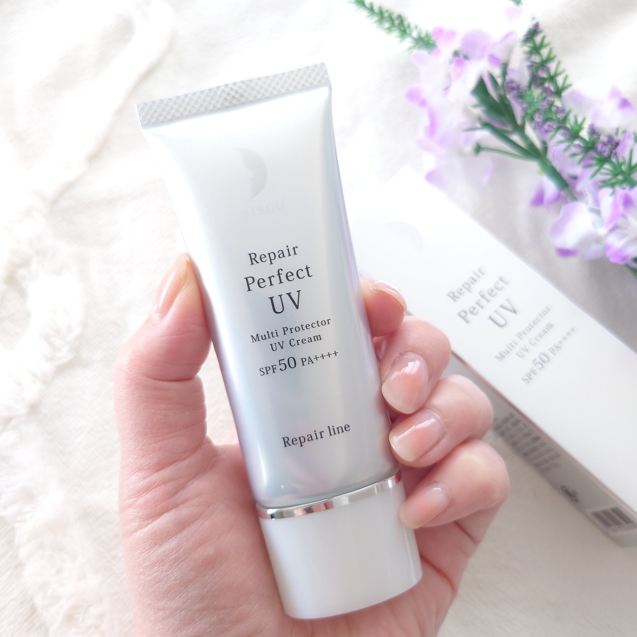 リソウ リペア パーフェクトUVクリーム/リソウコーポレーション/日焼け止めクリームを使ったクチコミ（2枚目）