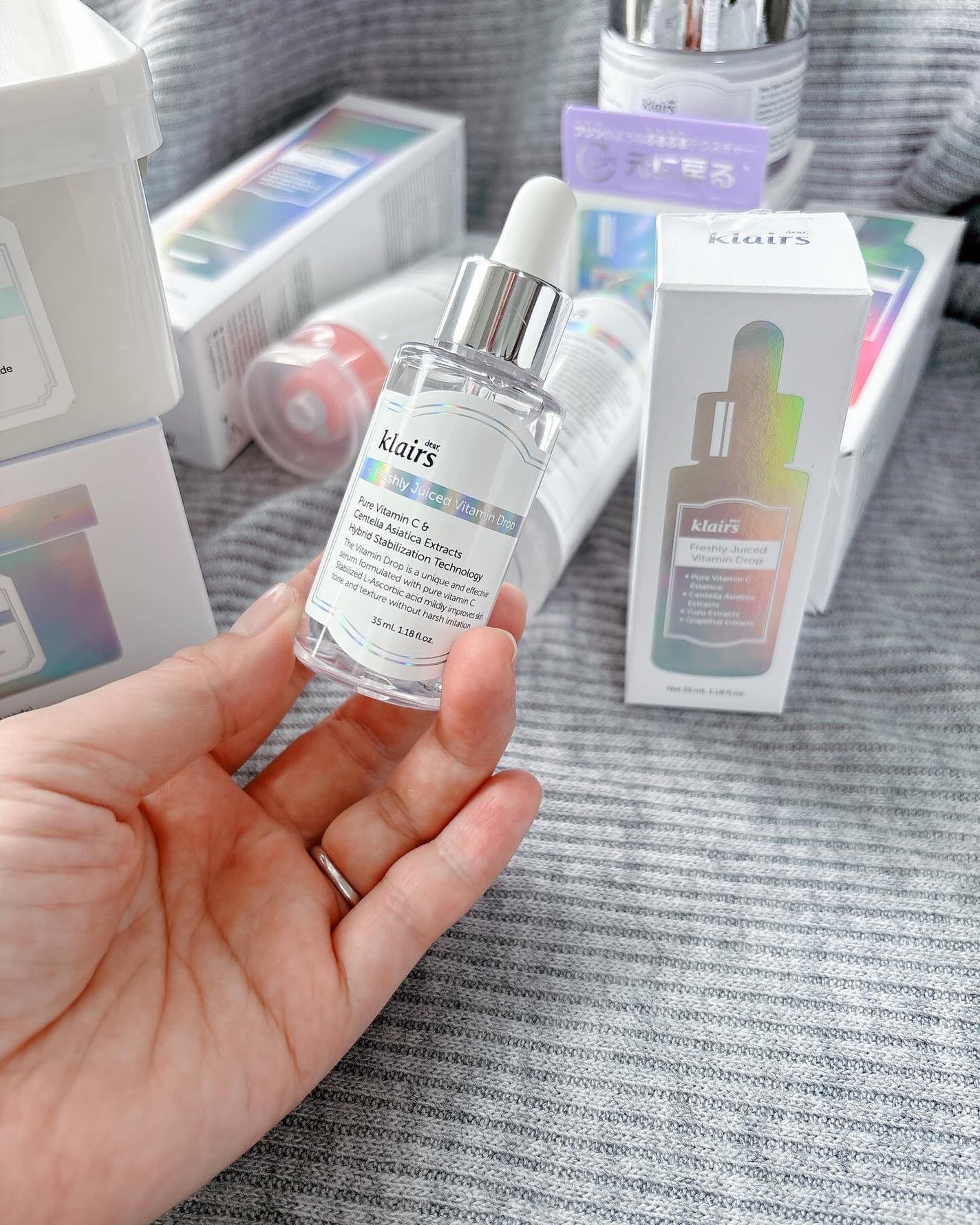 フレッシュリージュースドビタミンドロップ(35ml)/Klairs/美容液を使ったクチコミ(5枚目)