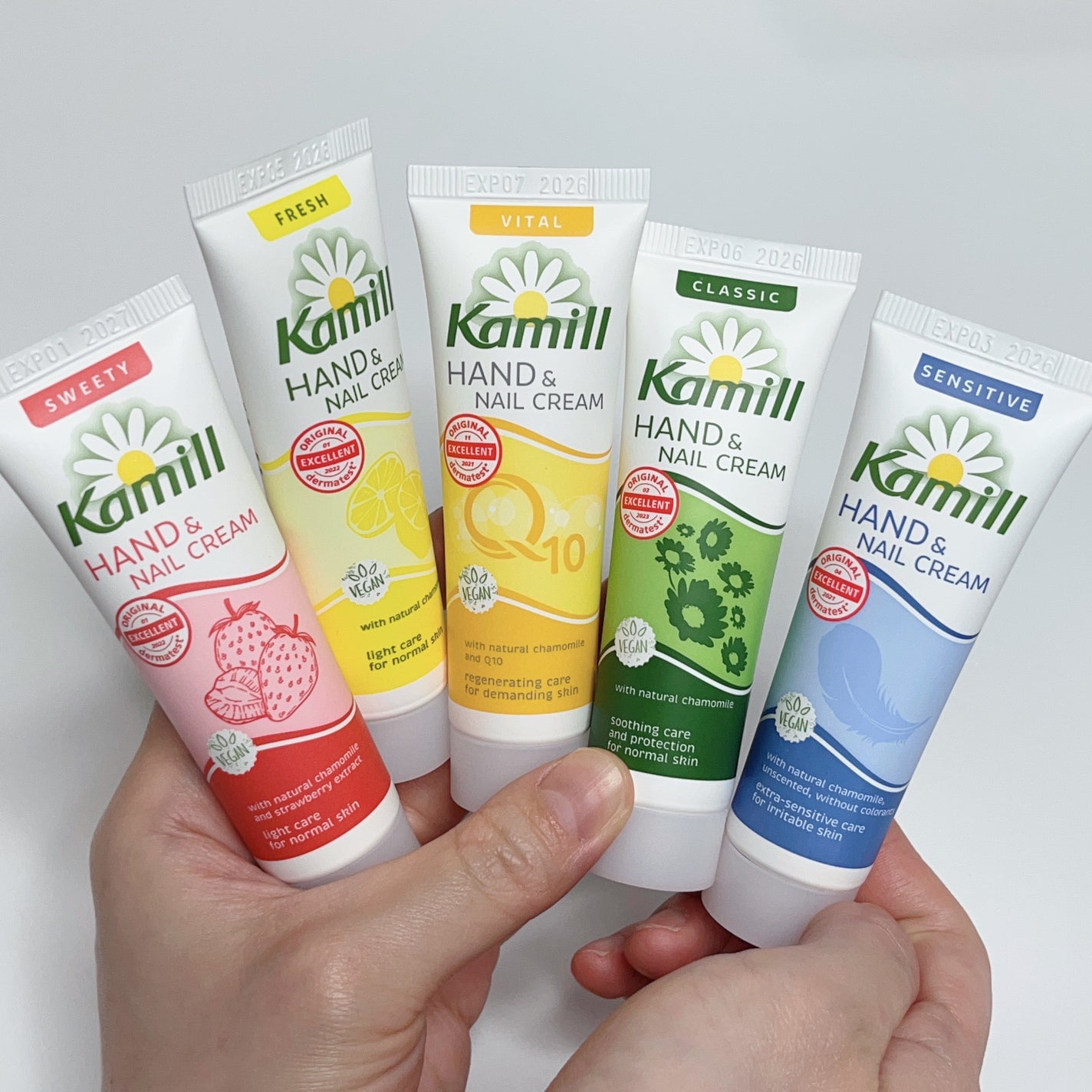 ハンド&ネイルクリームミニ 企画セット30ml*5/カミール/その他キットセットを使ったクチコミ(1枚目)