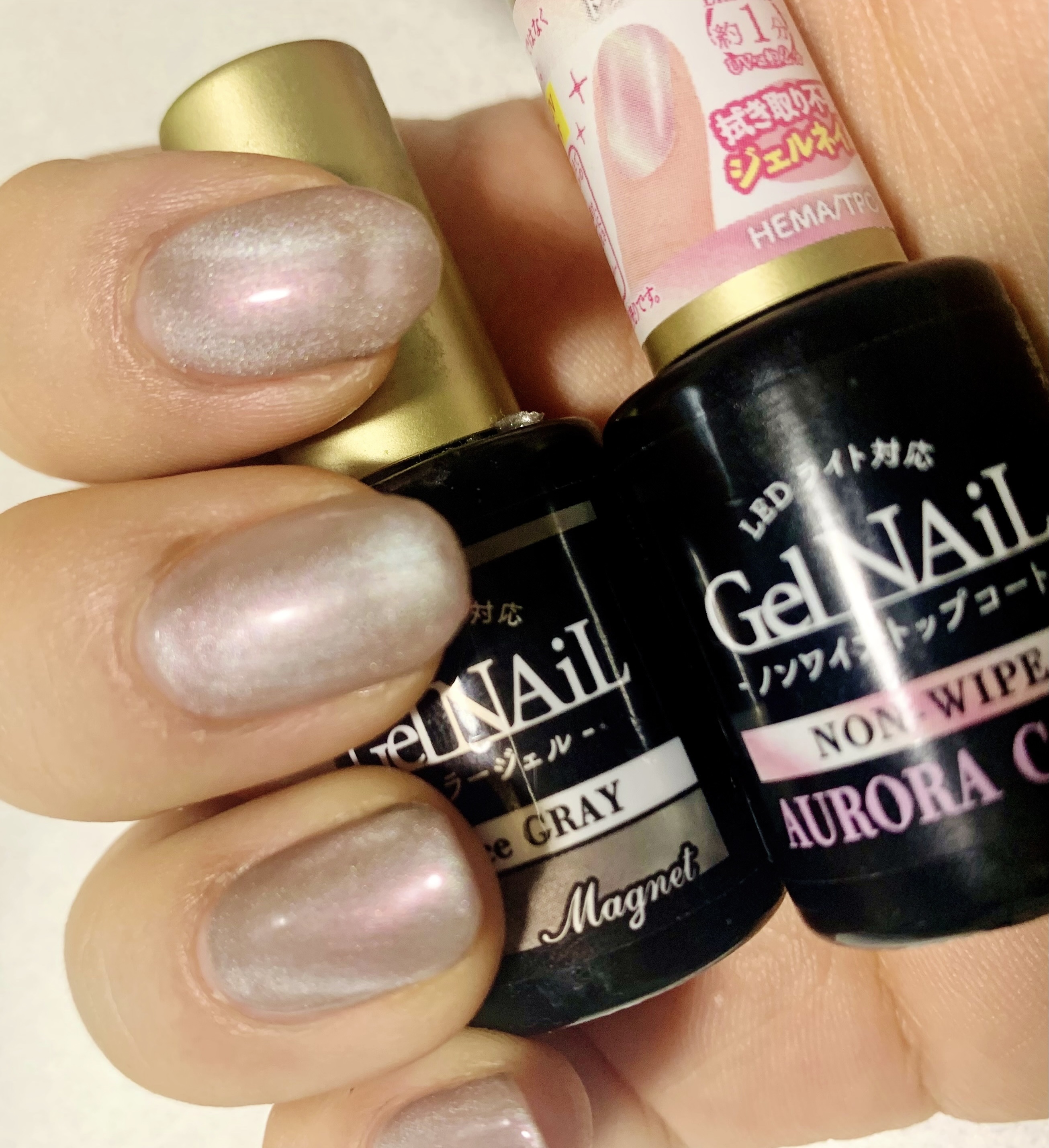 ノンワイプトップコート/セリア/ジェルネイルを使ったクチコミ（1枚目）