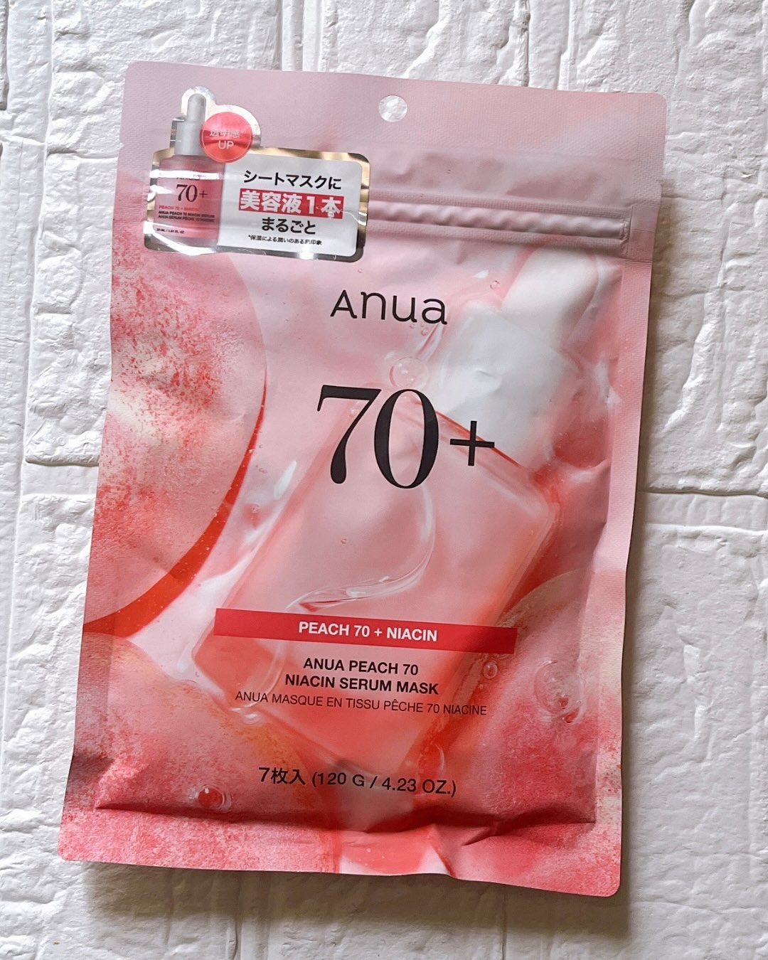 桃70％ナイアシンシートマスク/Anua/シートマスク・パックを使ったクチコミ（2枚目）