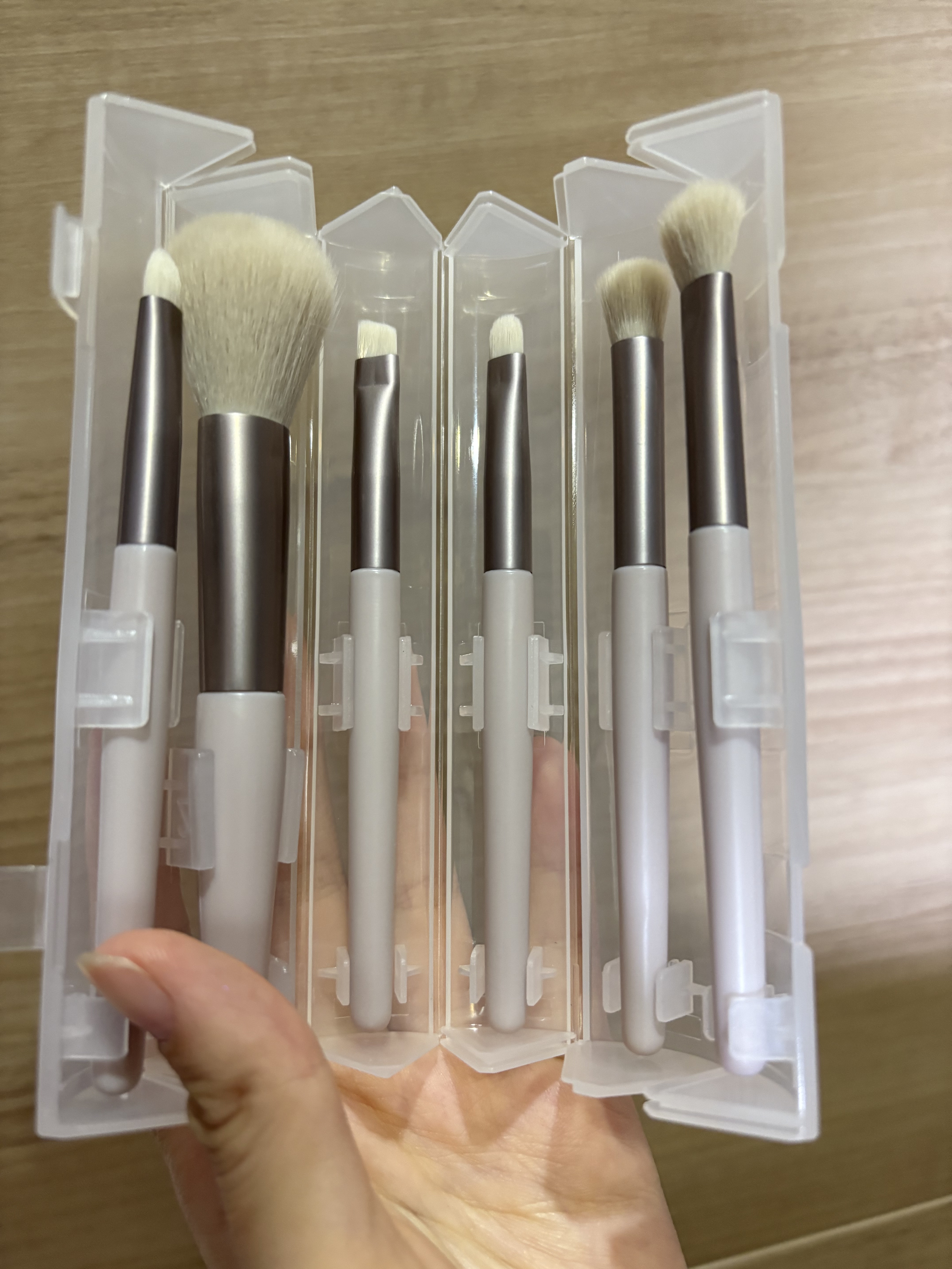 携帯用メイクブラシ/DAISO/メイクブラシを使ったクチコミ（3枚目）