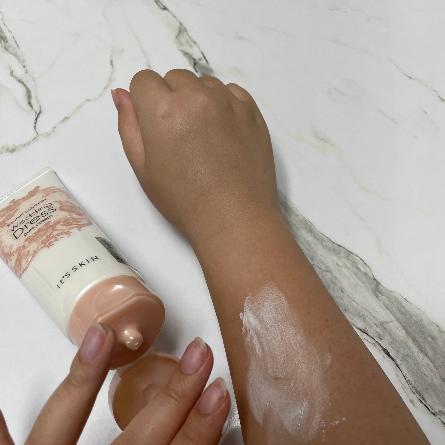 シークレットソルーションウェディングドレスピュアクリーム/It's skin/フェイスクリームを使ったクチコミ(3枚目)