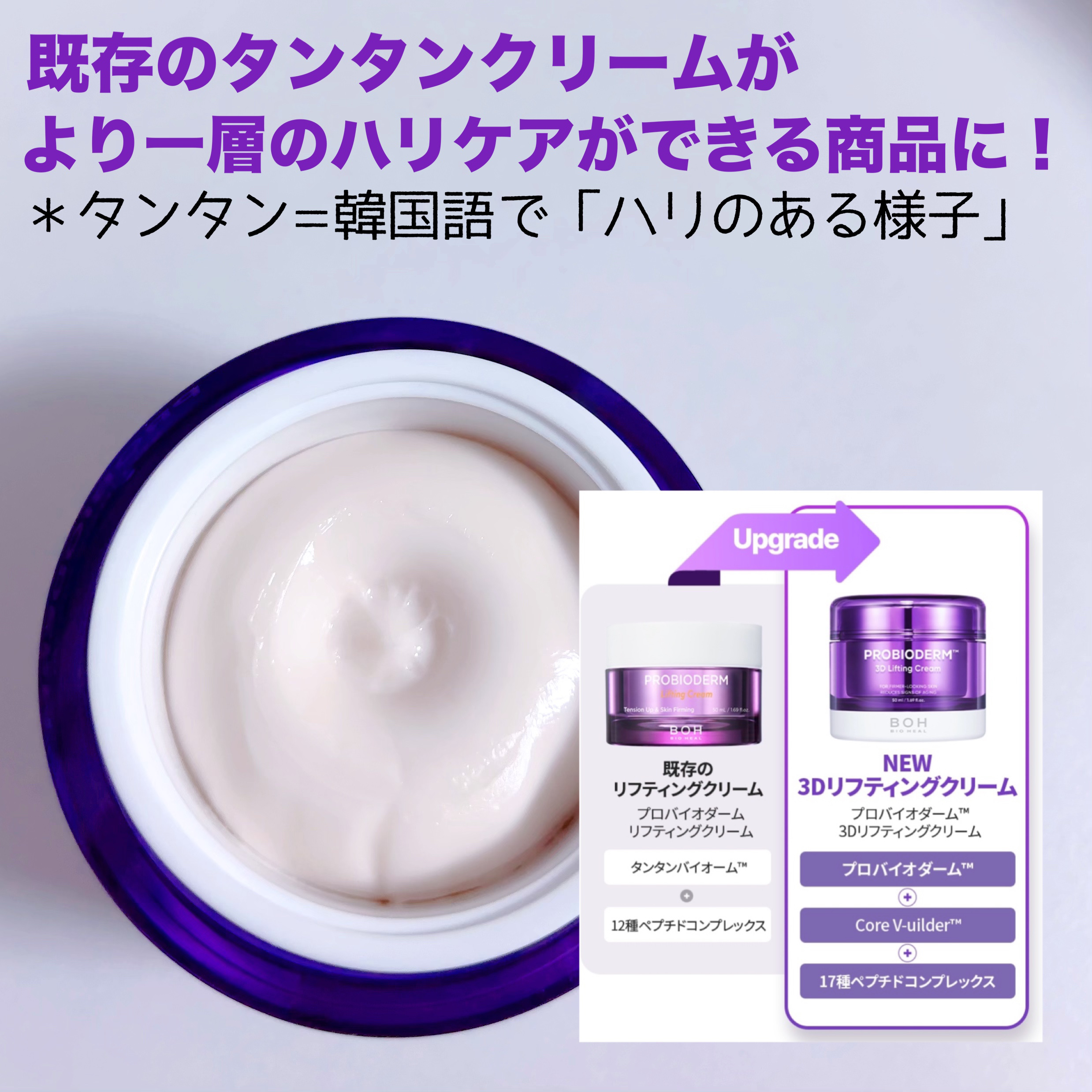 バイオヒールボ プロバイオダーム 3Dリフティングクリーム/BIOHEAL BOH/フェイスクリームを使ったクチコミ（3枚目）