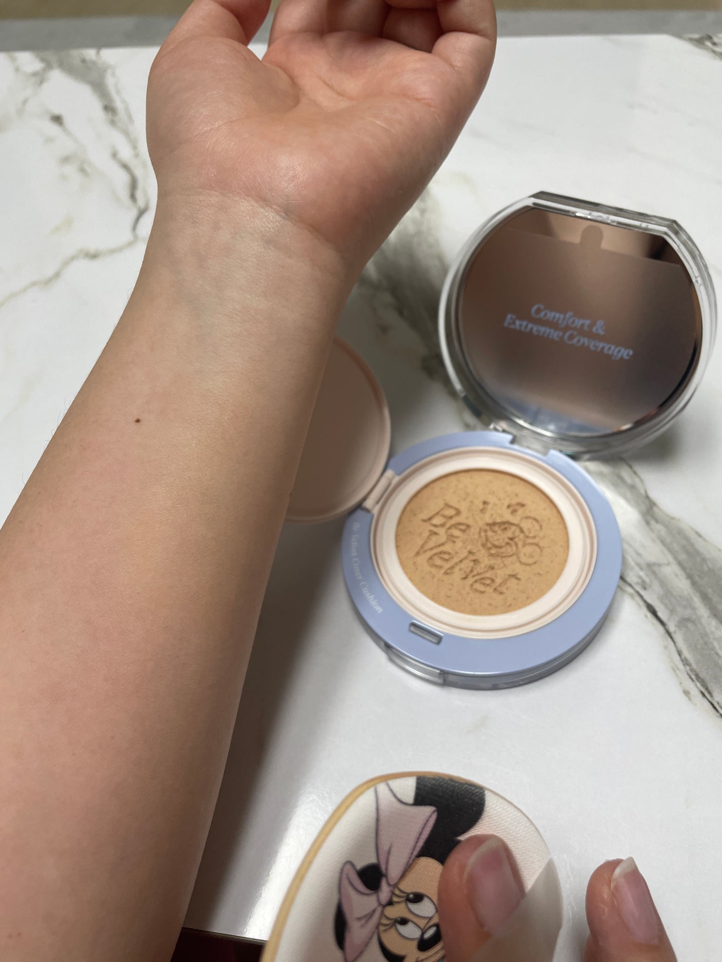 ビーベルベットカバークッション/espoir/クッションファンデーションを使ったクチコミ(5枚目)