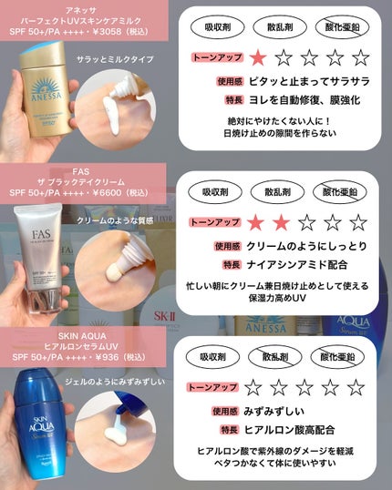 なぎ | スキンケア薬剤師 on LIPS 「これ見れば今年の日焼け止めはバッチリ!✨こんばんはなぎです💪今..」(4枚目)