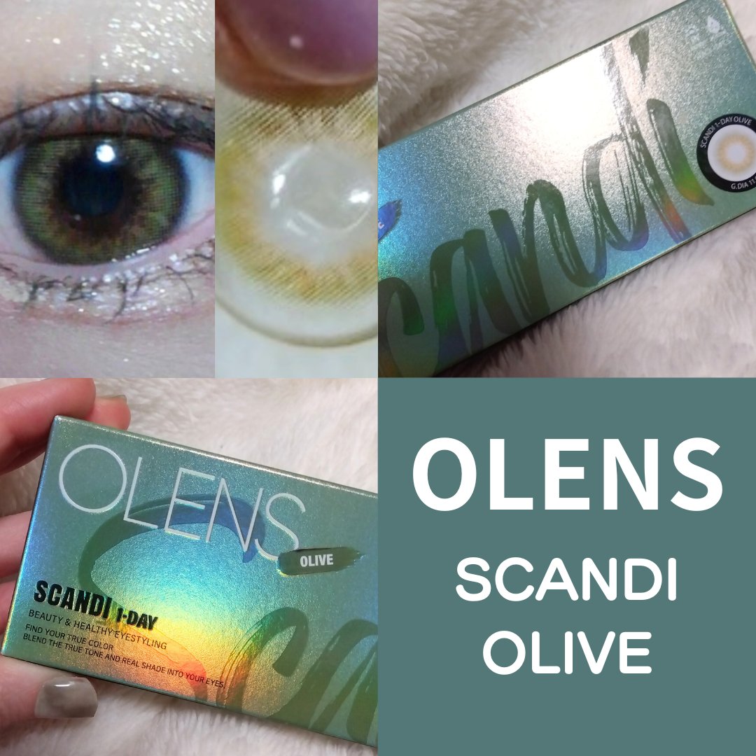 SCANDI 1day オリーブ/OLENS/カラーコンタクトレンズを使ったクチコミ（1枚目）