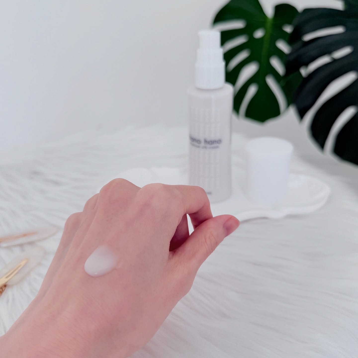 プラチナムシルククリーム/hanohano/フェイスクリームを使ったクチコミ（3枚目）