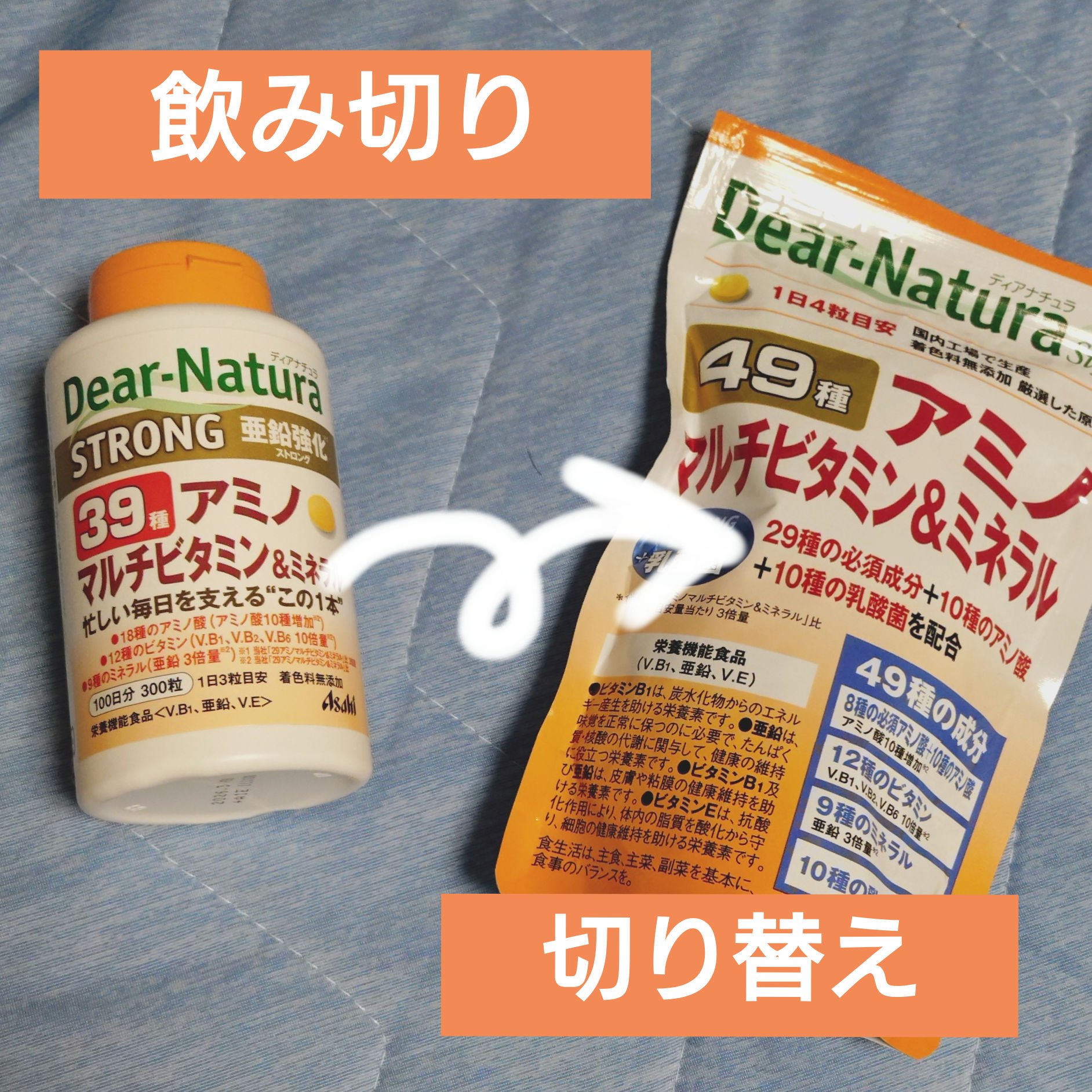 ストロング39種アミノマルチビタミン&ミネラル/Dear-Natura (ディアナチュラ)/健康サプリメントを使ったクチコミ（1枚目）