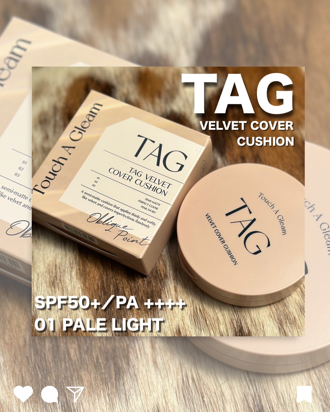 ベルベットカバークッション/TAG/クッションファンデーションを使ったクチコミ（1枚目）