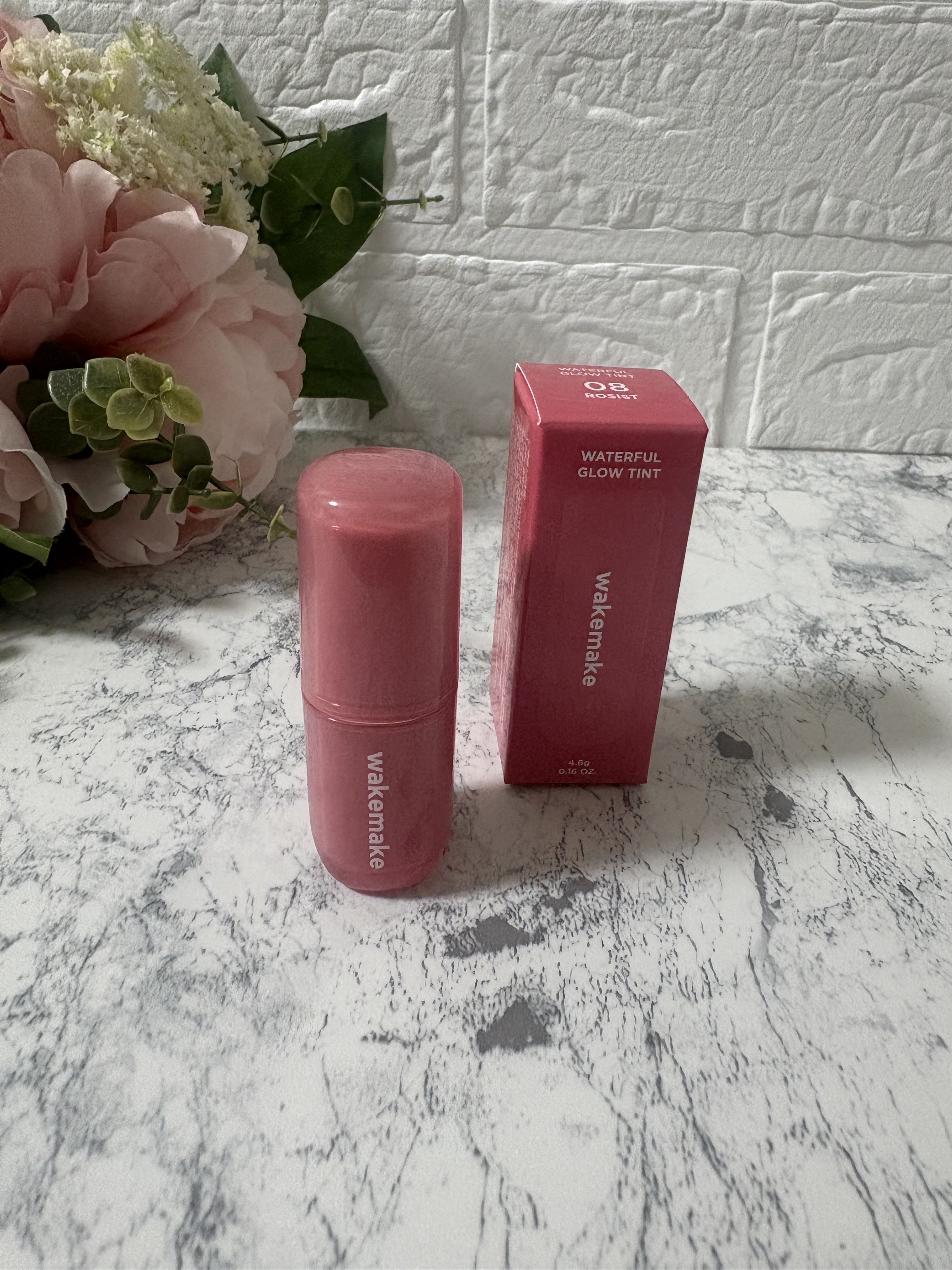 ウォータフルグロウティント 08 ロジスト/wakemake/リップティントを使ったクチコミ（1枚目）