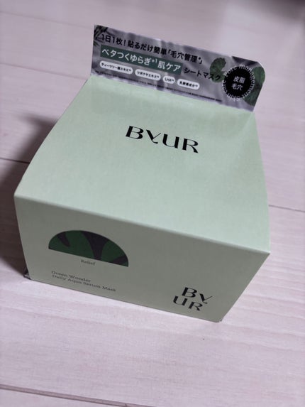 バイユア スージンググリーン デイリーアクアセラムマスク/ByUR/シートマスク・パックを使ったクチコミ(1枚目)