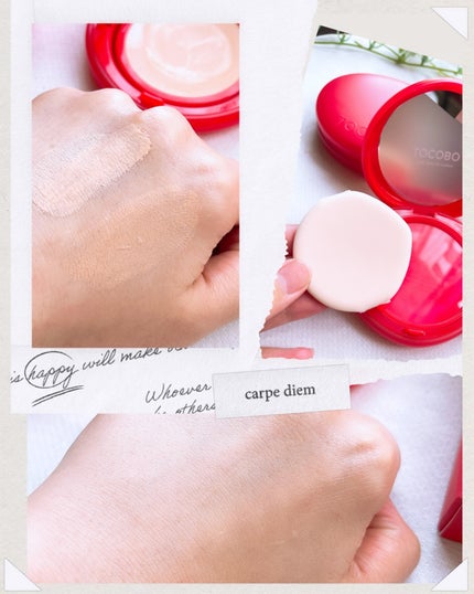 アップルデューイフィットクッションファンデーション/TOCOBO/クッションファンデーションを使ったクチコミ(3枚目)