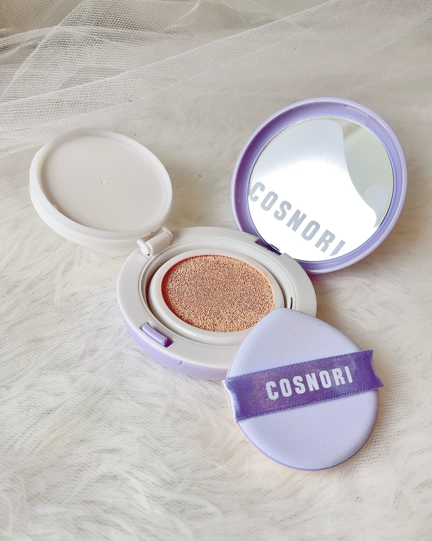 パンテノールバリアクッション/COSNORI/クッションファンデーションを使ったクチコミ（2枚目）