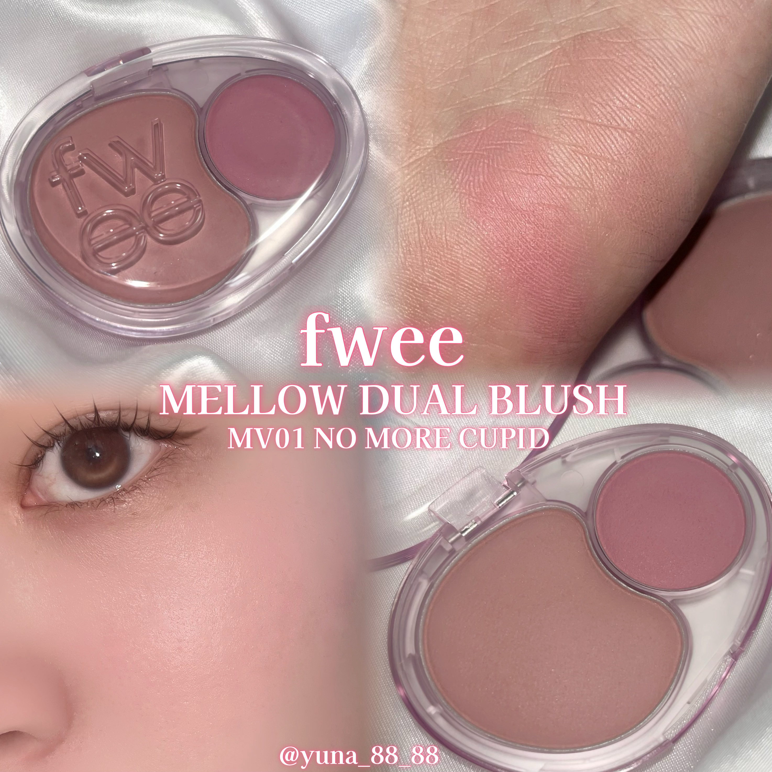 デュアルチークメロウ/fwee/ジェル・クリームチークを使ったクチコミ（2枚目）