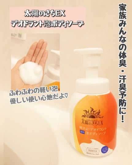 太陽のさちEX デオドラント泡ボディソープ /マックス/ボディソープを使ったクチコミ(1枚目)