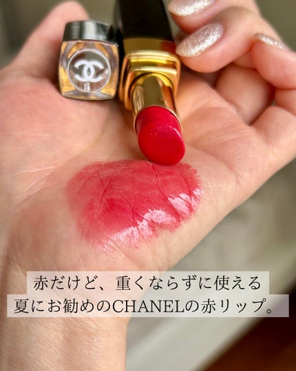 ルージュ ココ フラッシュ/CHANEL/口紅を使ったクチコミ(3枚目)